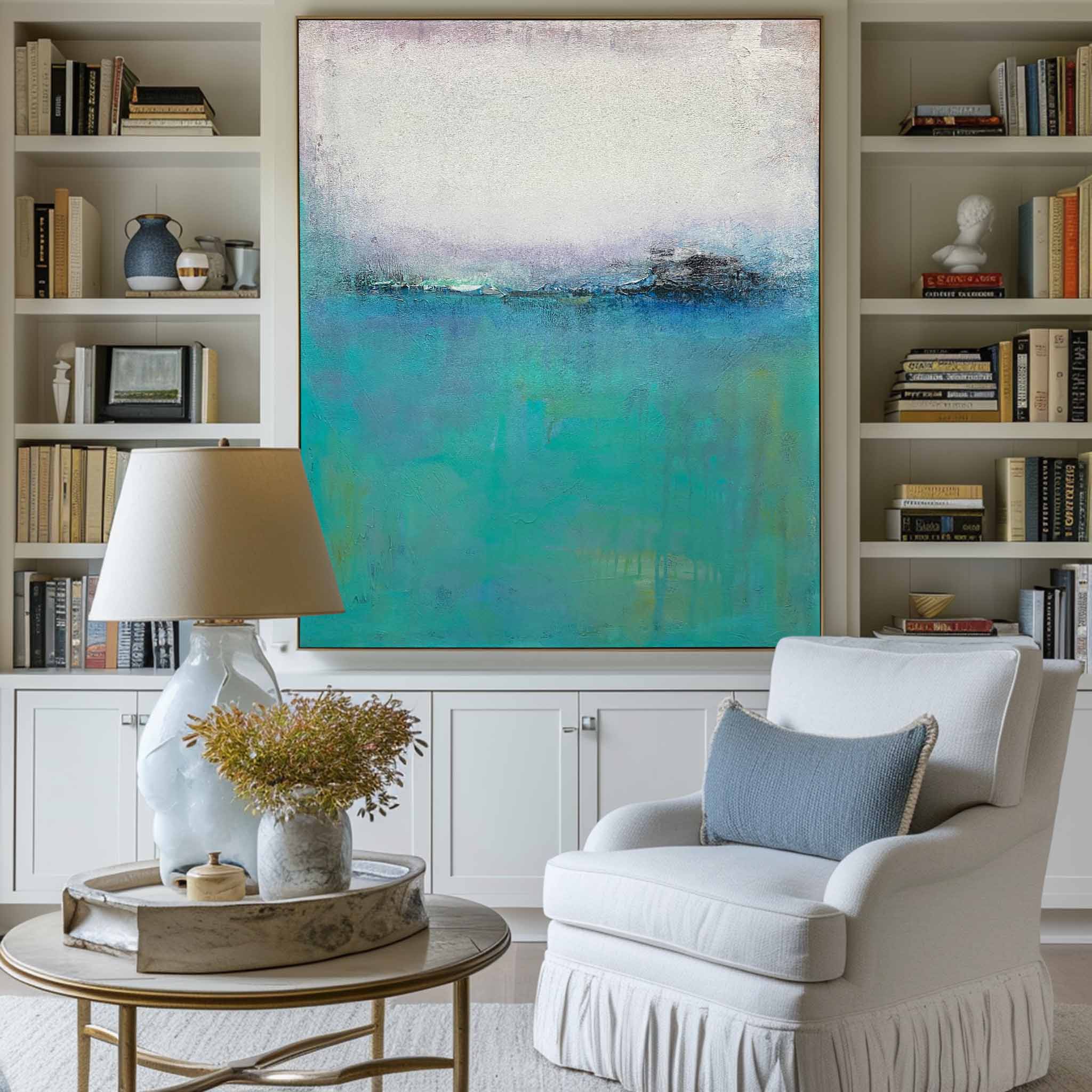 Blue Minimalist Painting ABAV166 - Neutralighting