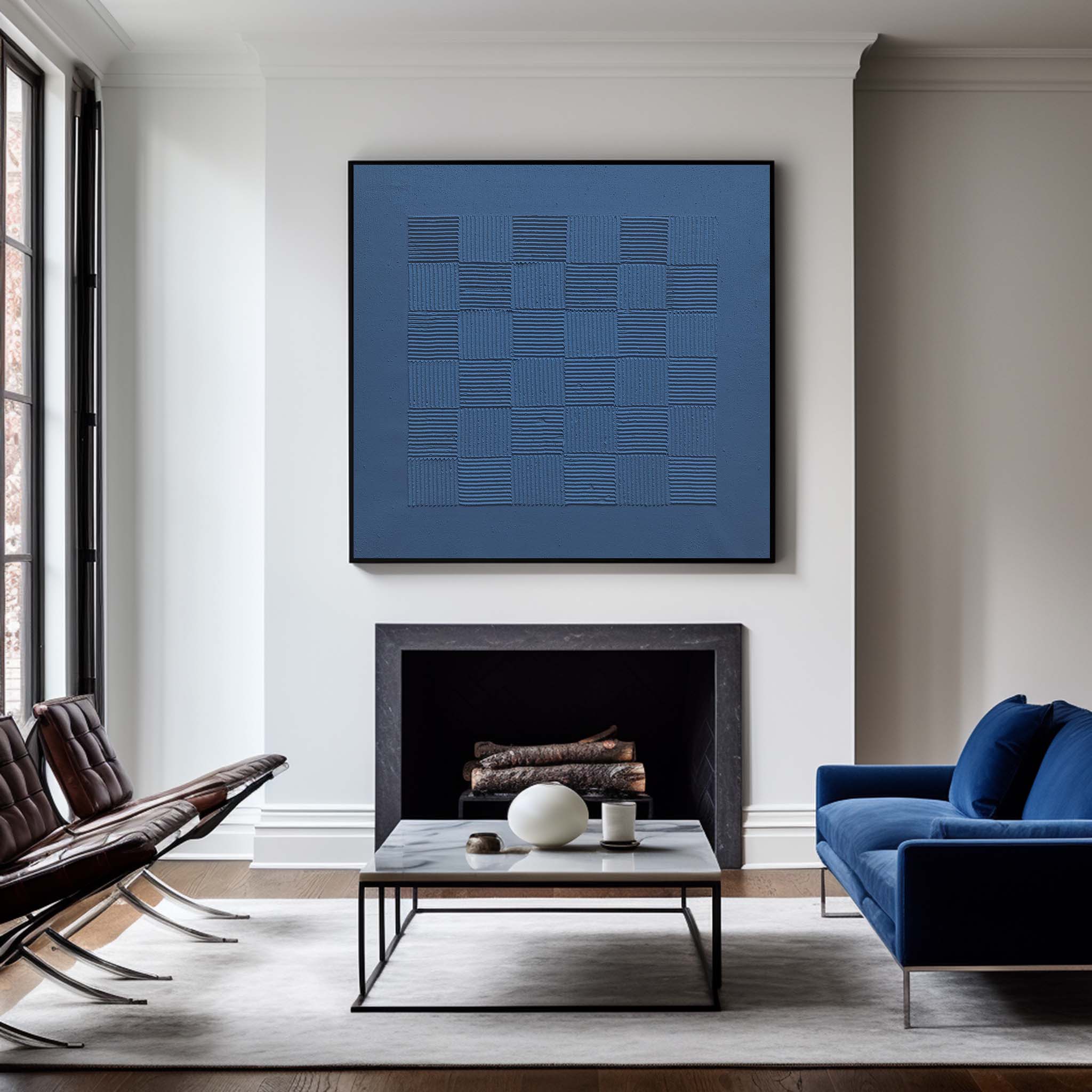 Blue Minimalist Painting ABAS116 - Neutralighting