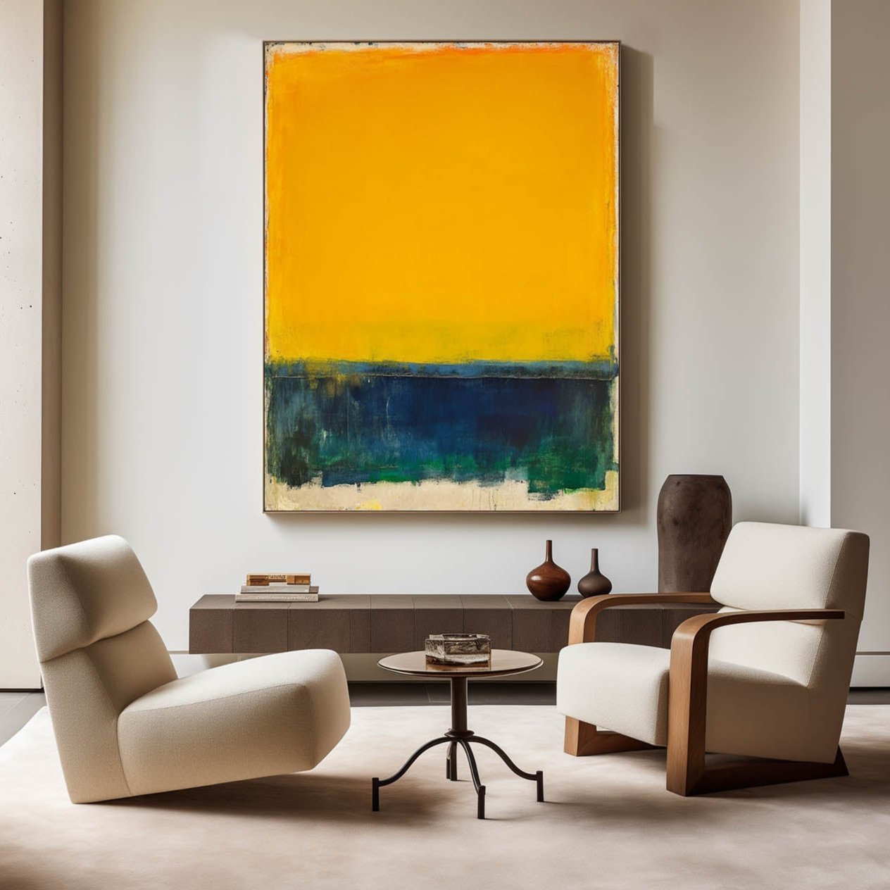 Rothko Inspired Color Block Canvas Wall Art