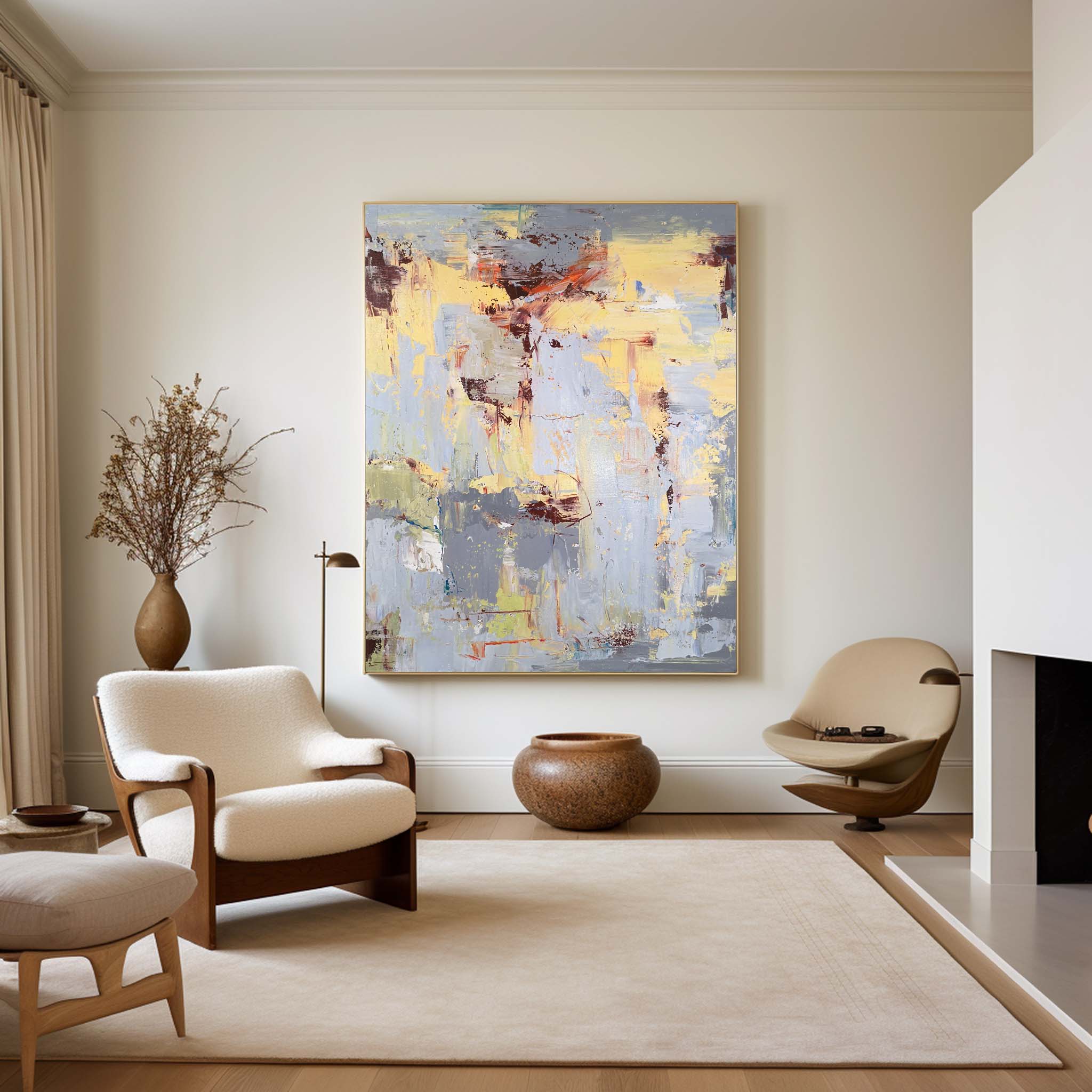 Aveline Abstract Canvas Wall Art