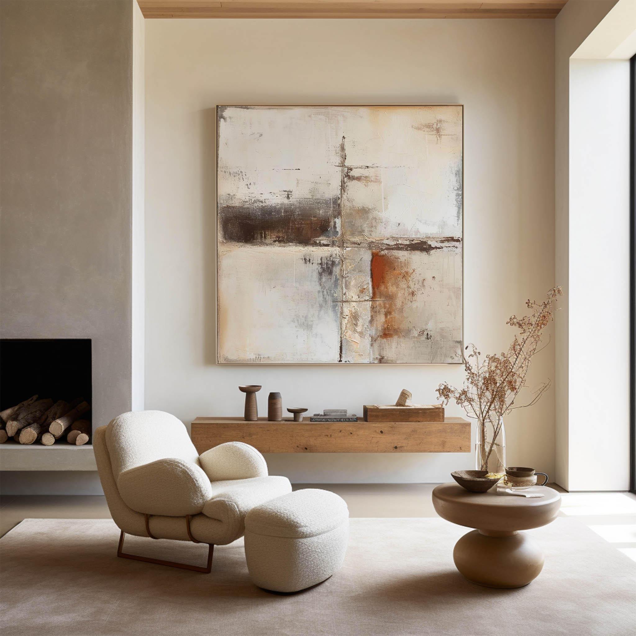 Modern Abstract Painting ABAS206 - Neutralighting