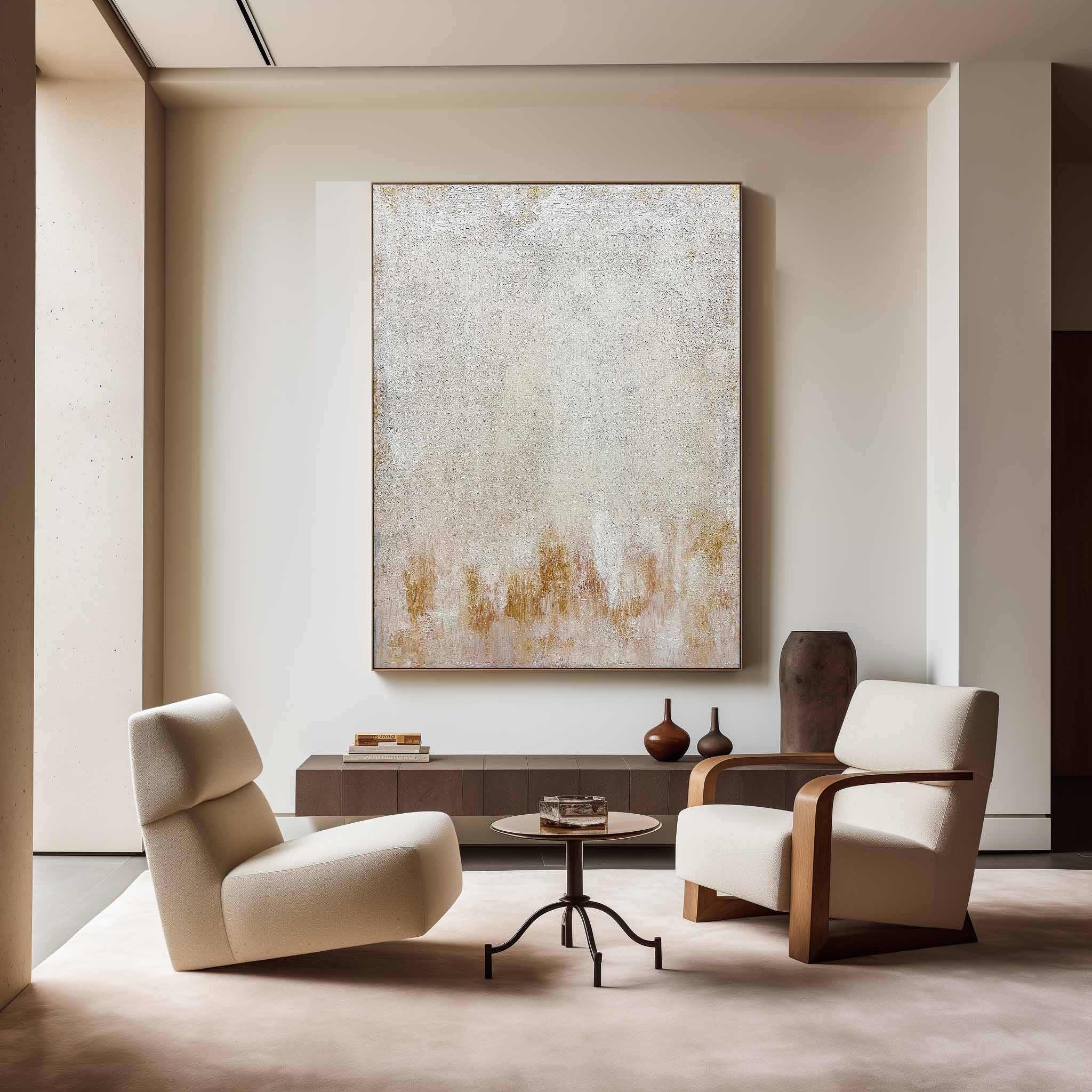Beige Minimalist Painting