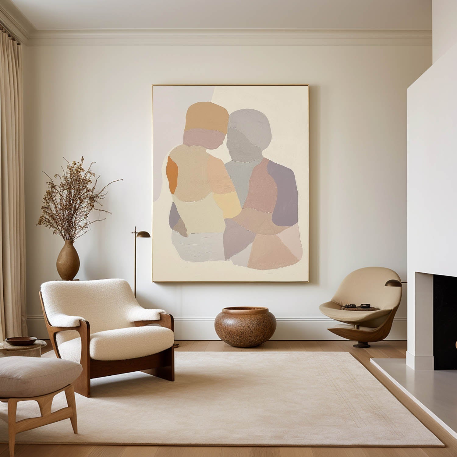 Wall Art Figures in Gentle Harmony