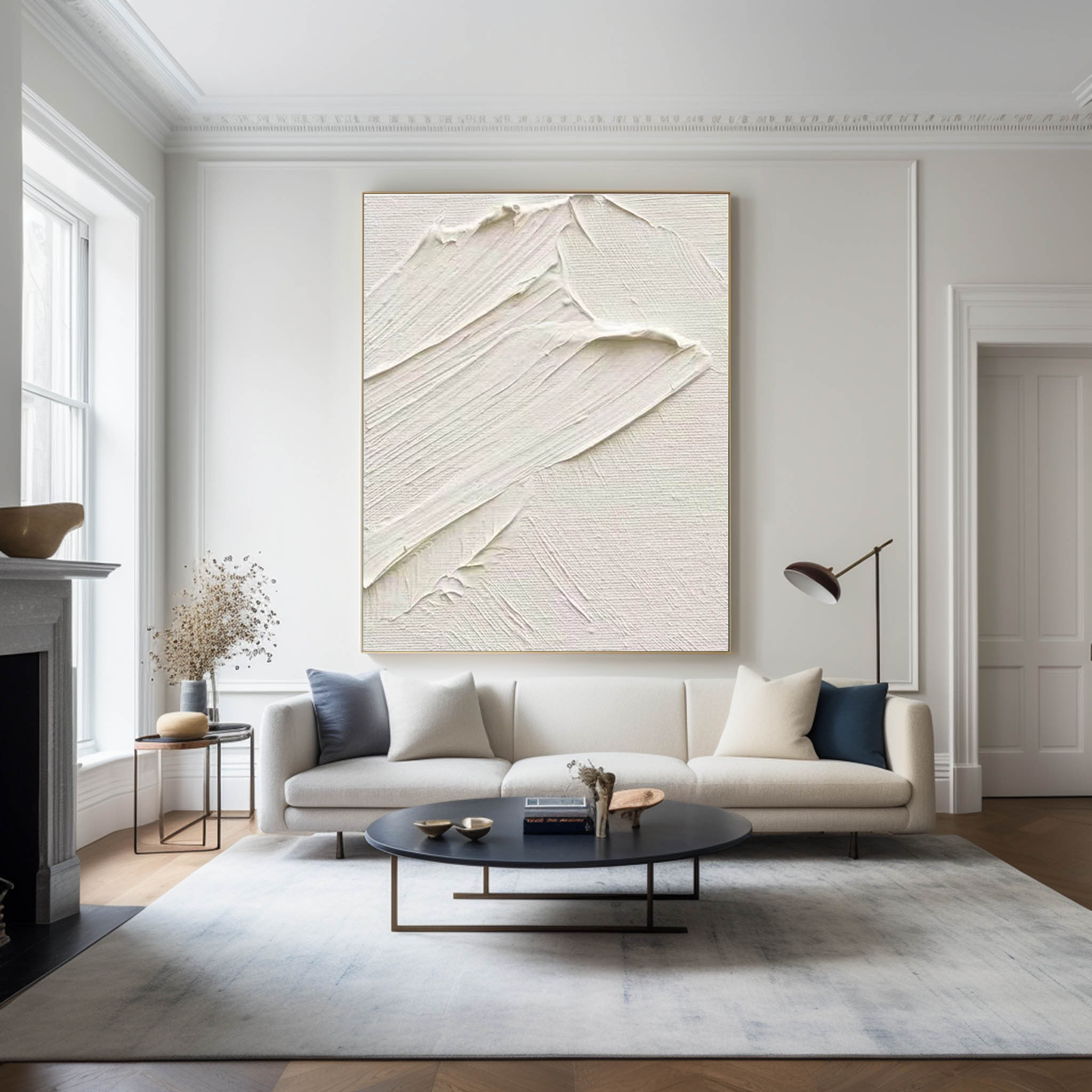 3D White Abstract Painting