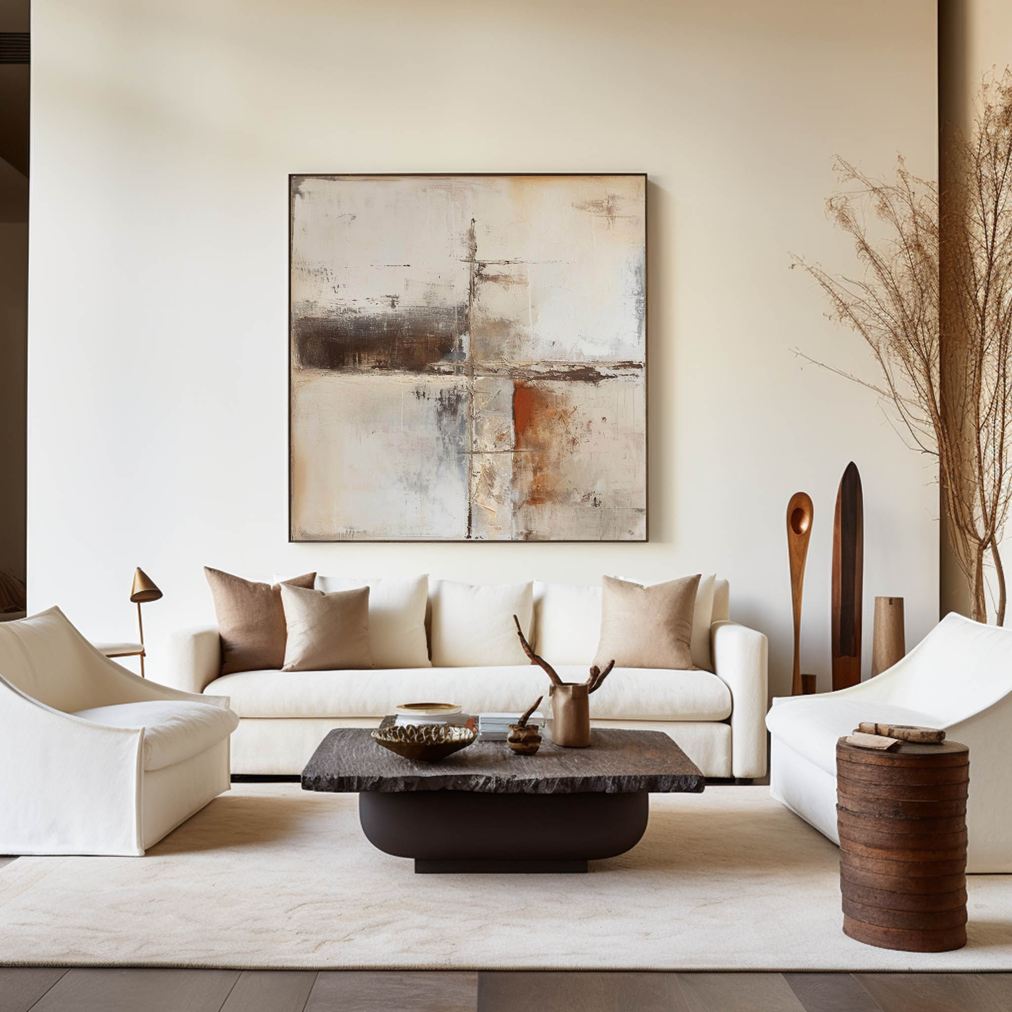 Modern Abstract Painting ABAS206 - Neutralighting