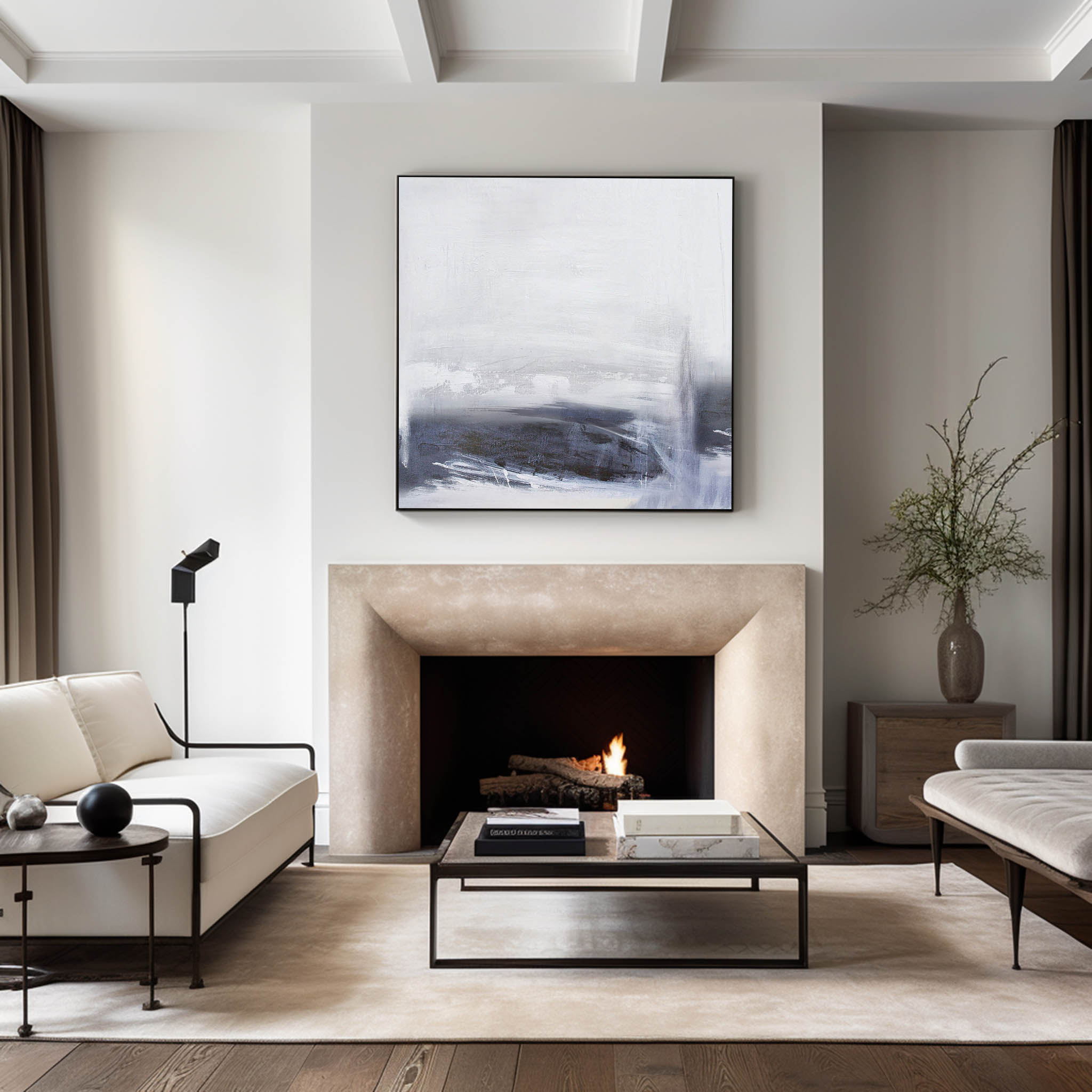 Abstract Minimalist Painting ABSS17 - Neutralighting