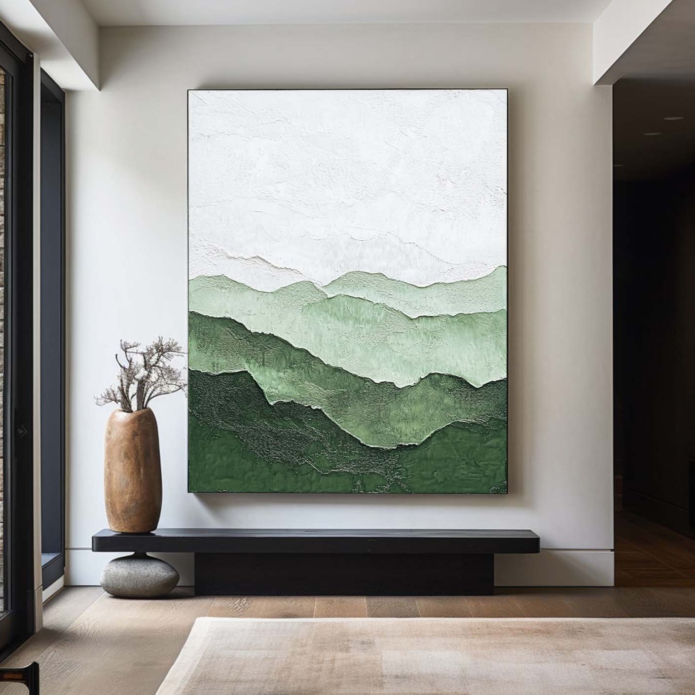 Emerald Hills Contour Landscape Painting