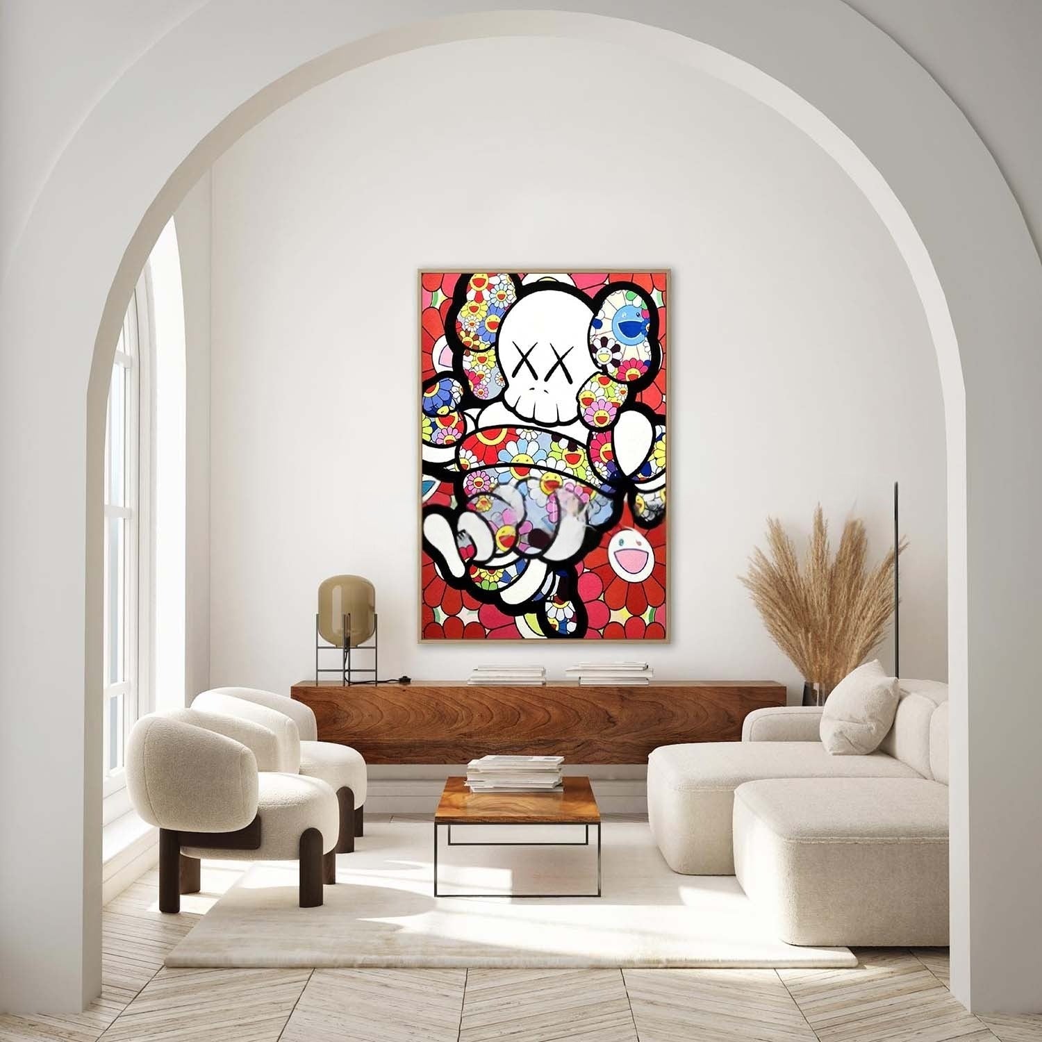 Wall Art Playful Textured KAWS