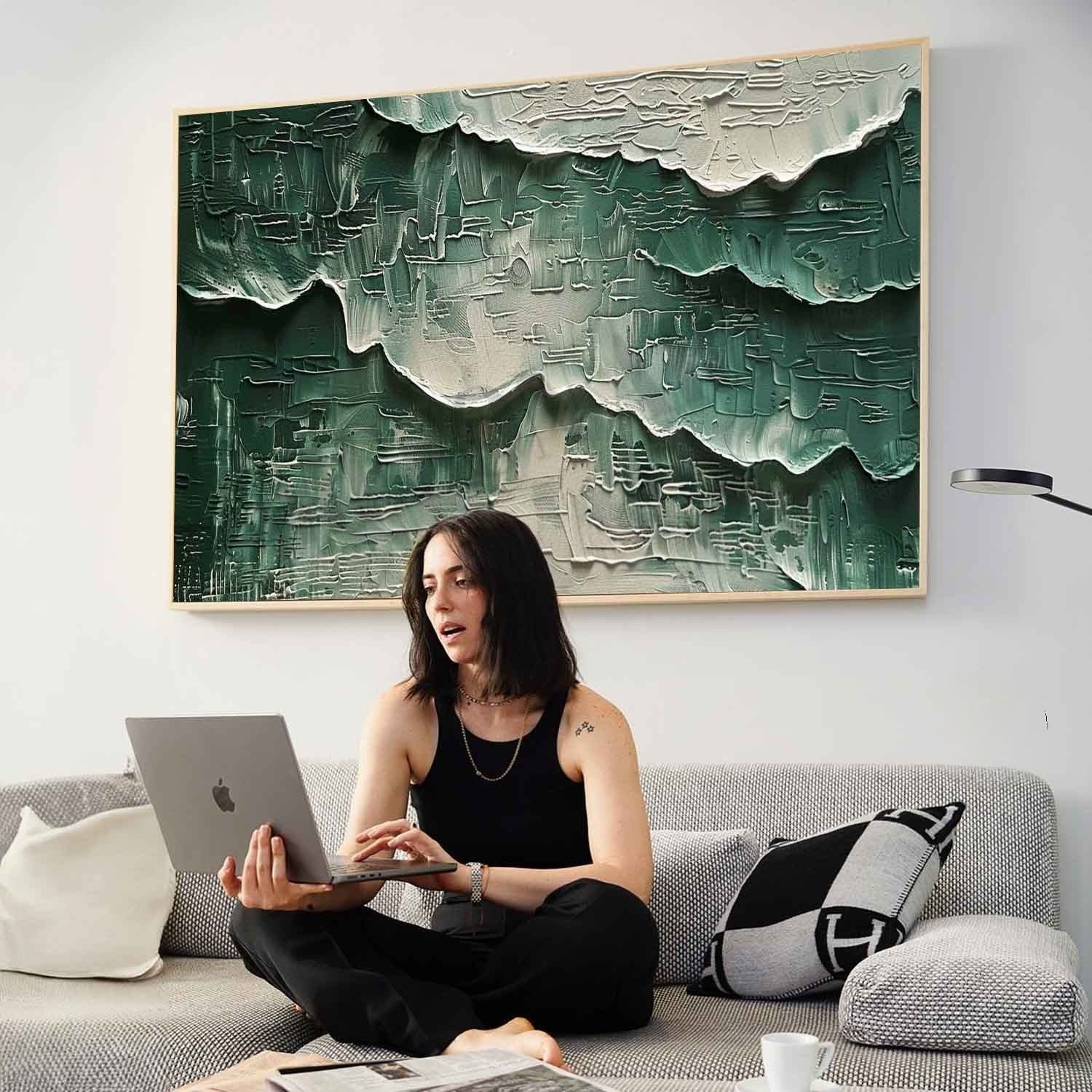 Wall Art Horizontal 3D Impasto Plaster