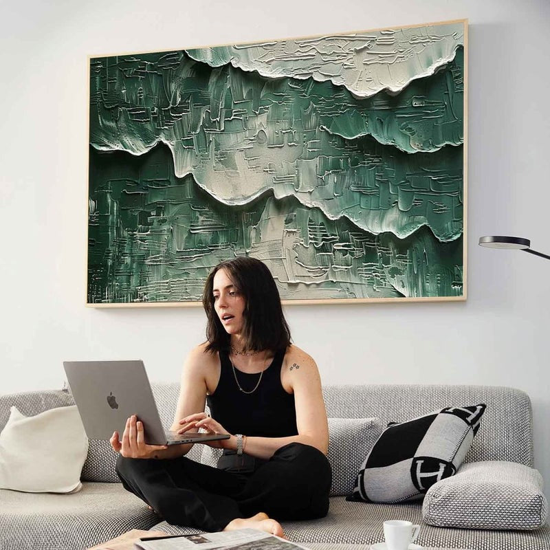 Wall Art Horizontal 3D Impasto Plaster