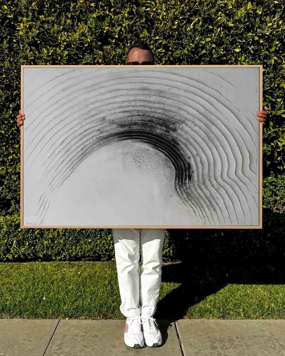 Wall Art Horizontal 3D Impasto Half-Circle