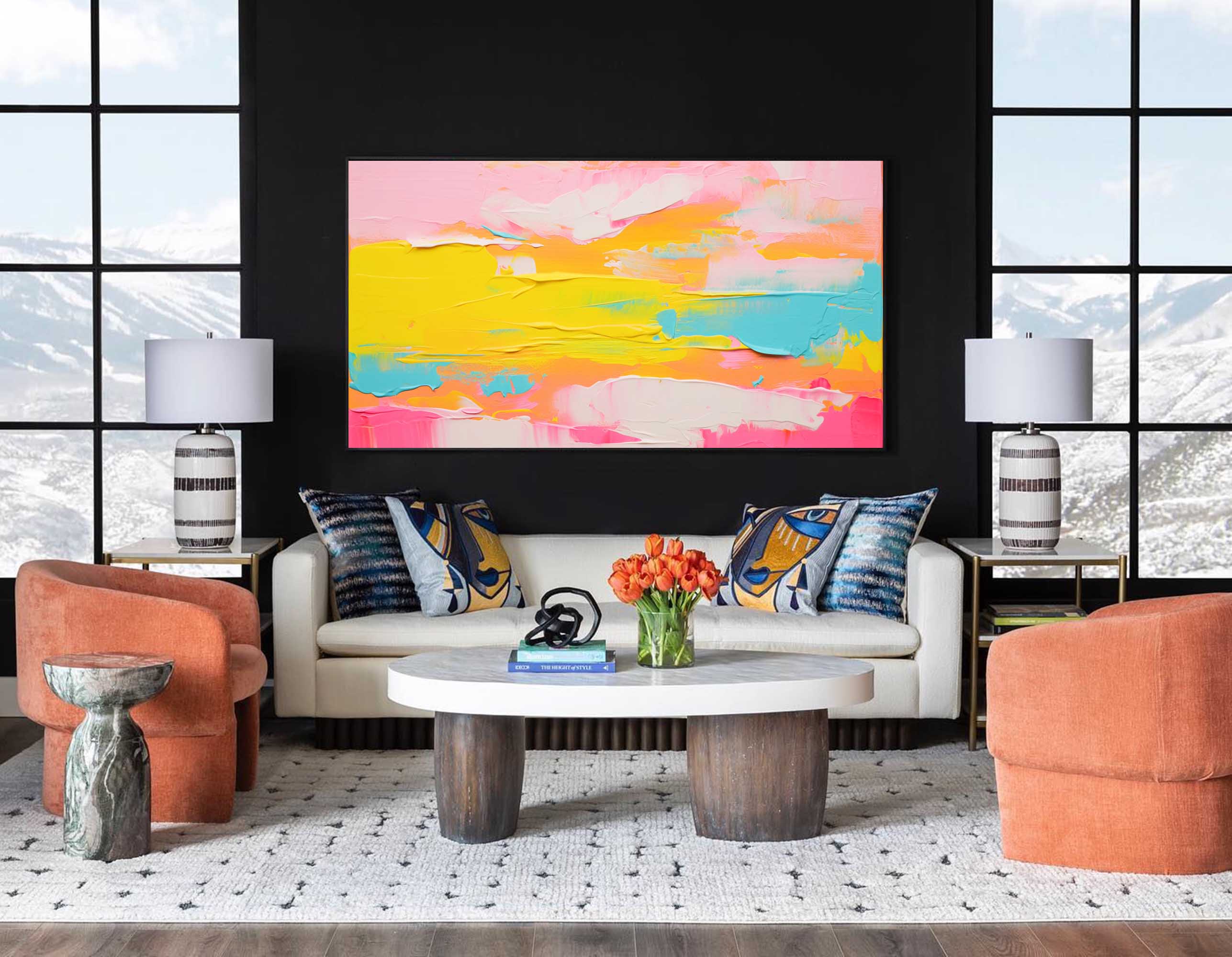 Wall Art Abstract Playful Energetic Pop