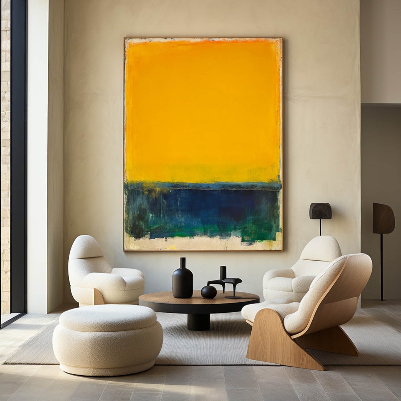 Rothko Inspired Color Block Canvas Wall Art