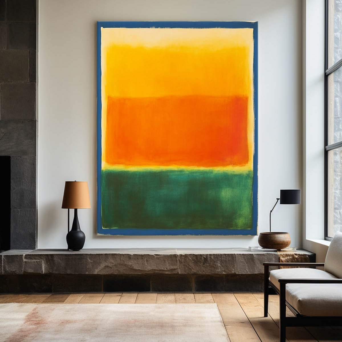 Rothko Style Color Field Canvas Wall Art