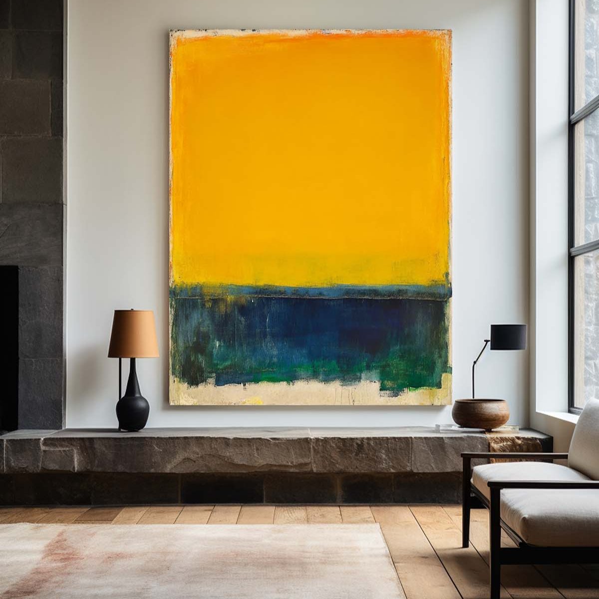 Rothko Inspired Color Block Canvas Wall Art
