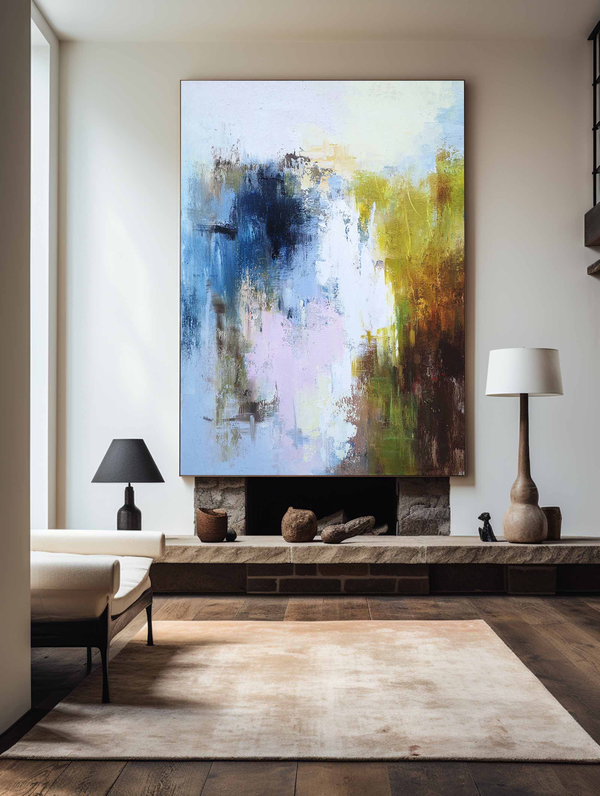 Modern Abstract Canvas Oil Painting