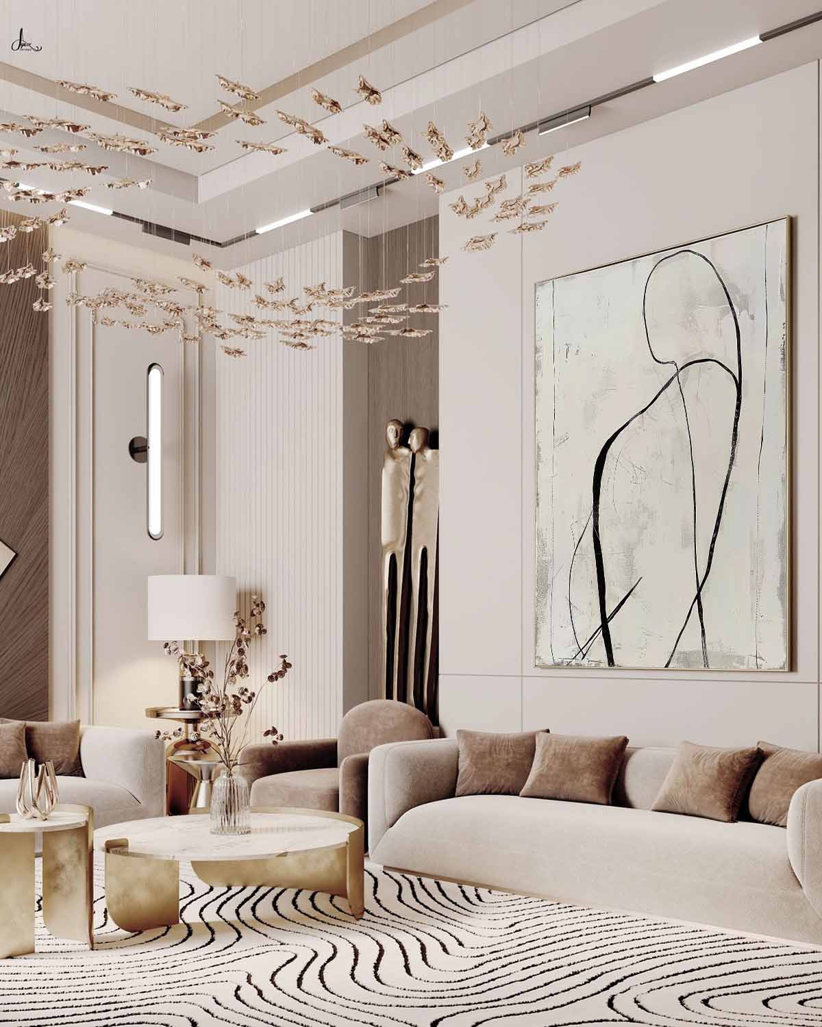 Contemporary Minimalist Art MA109 - Neutralighting