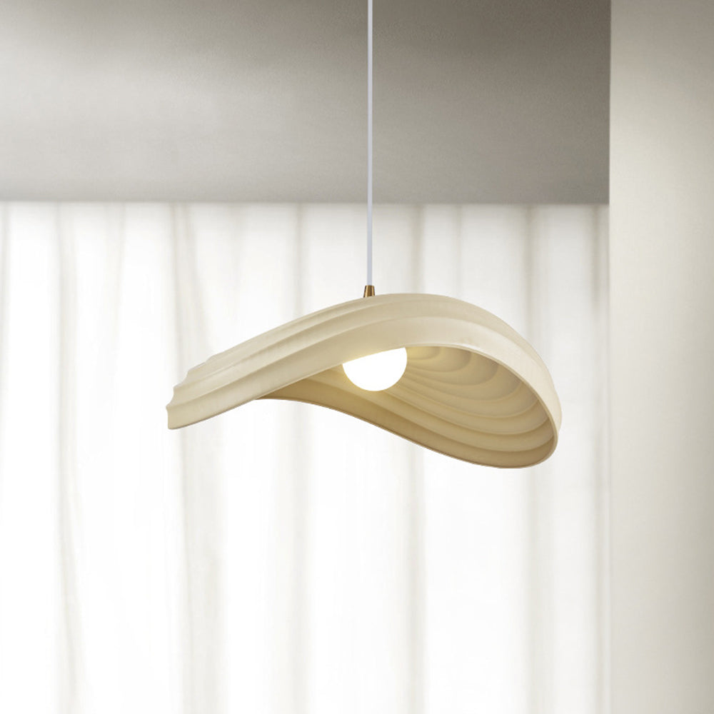 Ritta Wabi-Sabi Minimalisme Ripple Pendant Light, Resin&Metal - Neutralighting