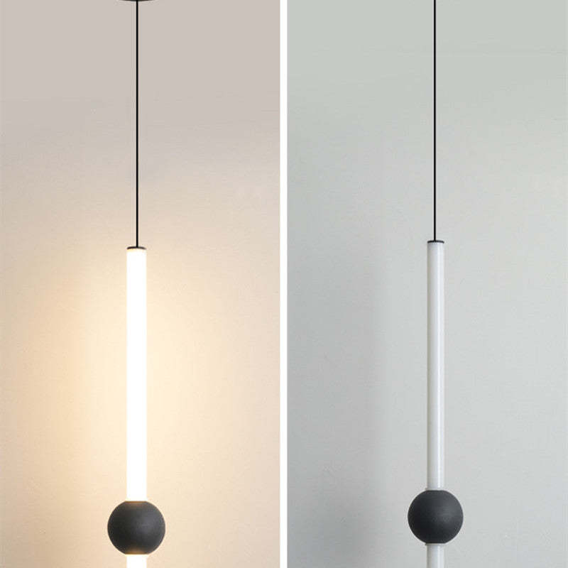 Arisha Minimalist Linear Globe Glass Pendant Light, Bedroom - Neutralighting