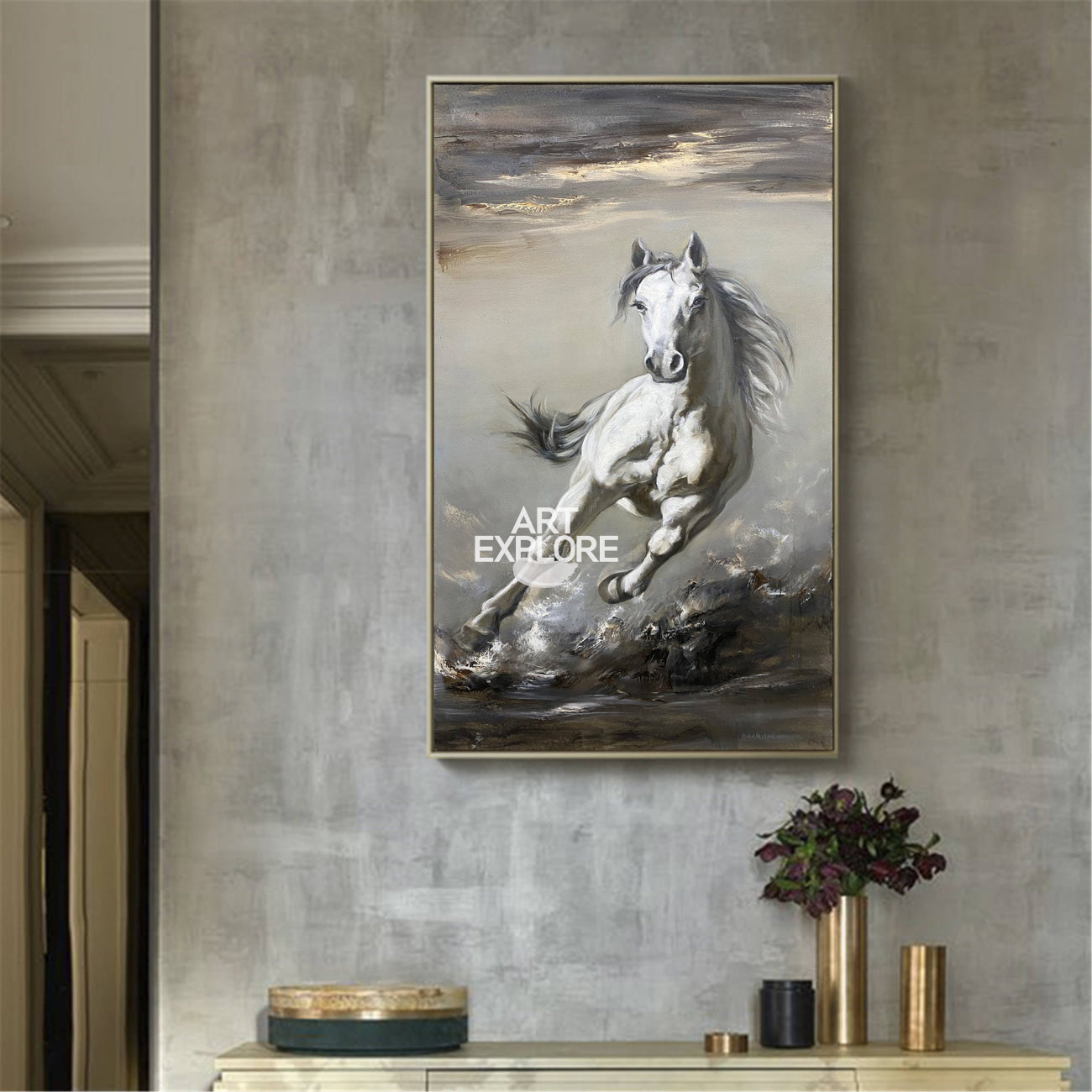 Alaric Horse Canvas Wall Art