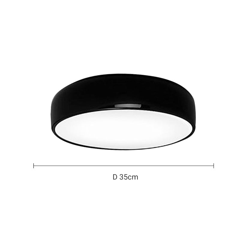 Arisha Modern Dish Shaped Metal Ceiling Light, Black/White - Neutralighting