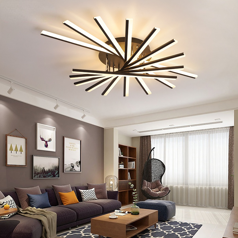 Arisha Linear Flush Mount Ceiling Light, 4 Colour - Neutralighting