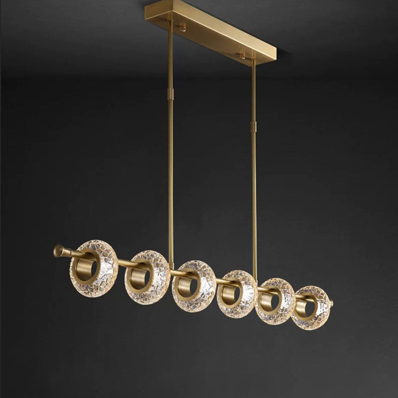 Kristy Modern Luxury metal/Glass Pendant Light, Gold - Neutralighting