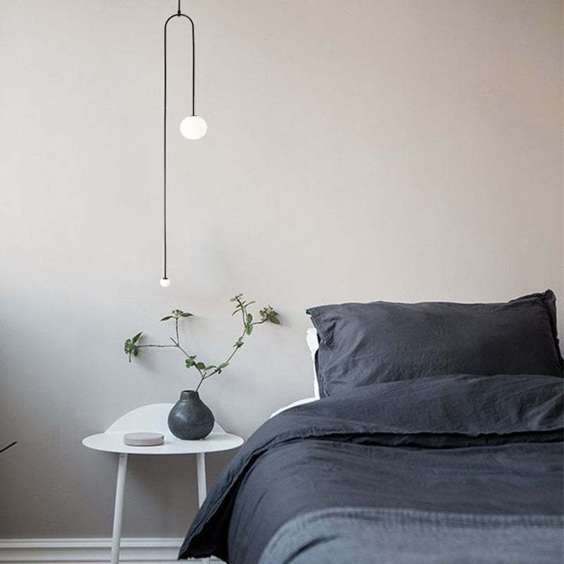 Arisha Minimalist Linear Mobile Pendant Light, Black - Neutralighting