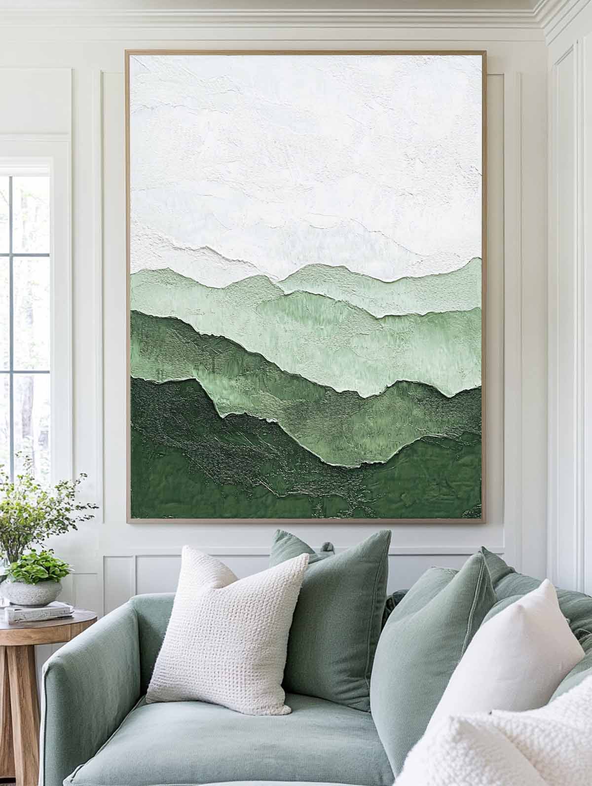 Emerald Hills Contour Landscape Painting