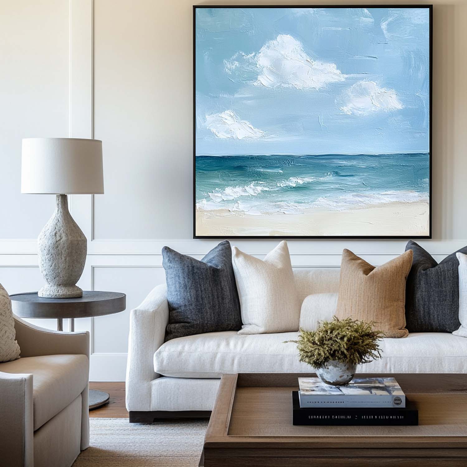 Cora Ocean Sky Impressionist Canvas Art