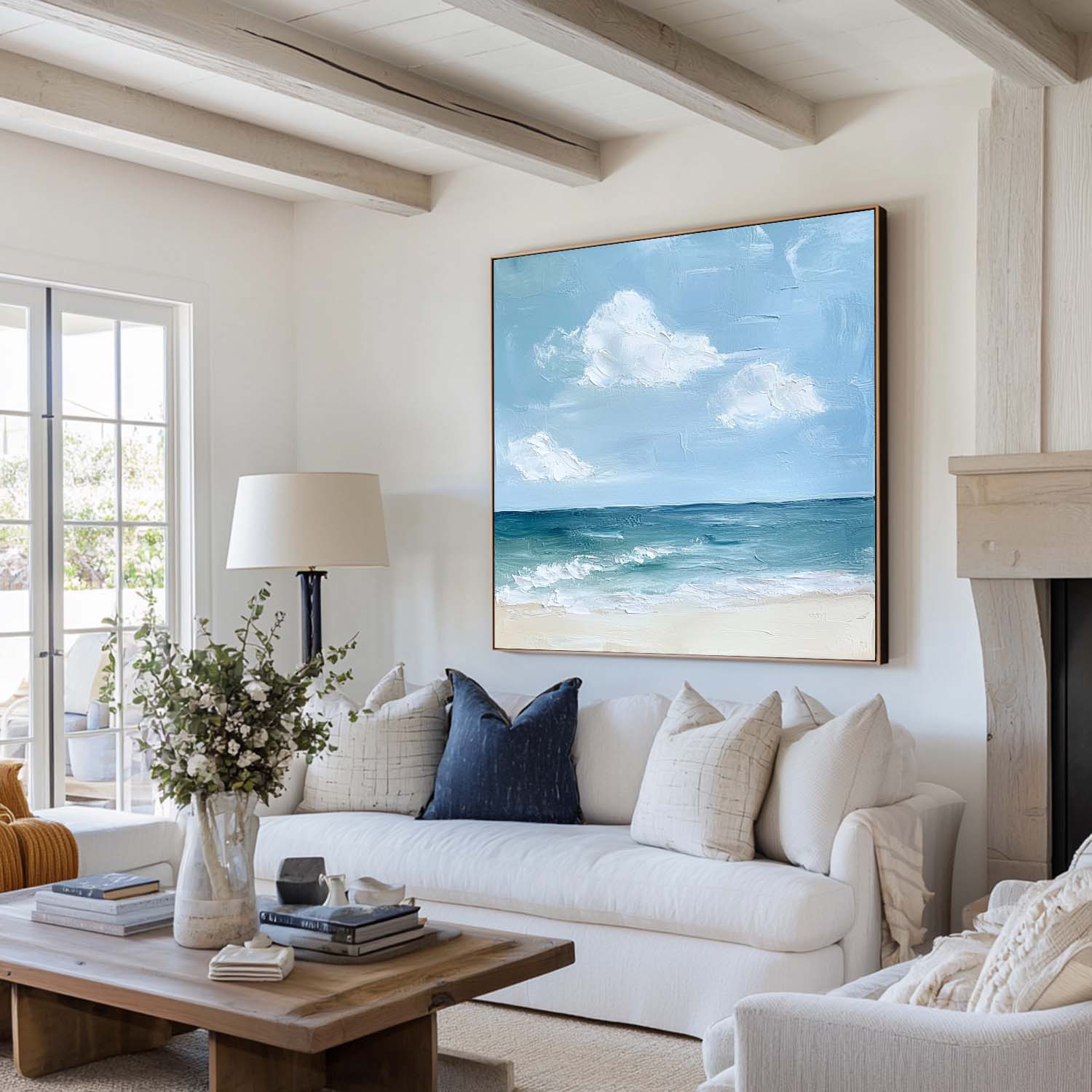 Cora Ocean Sky Impressionist Canvas Art