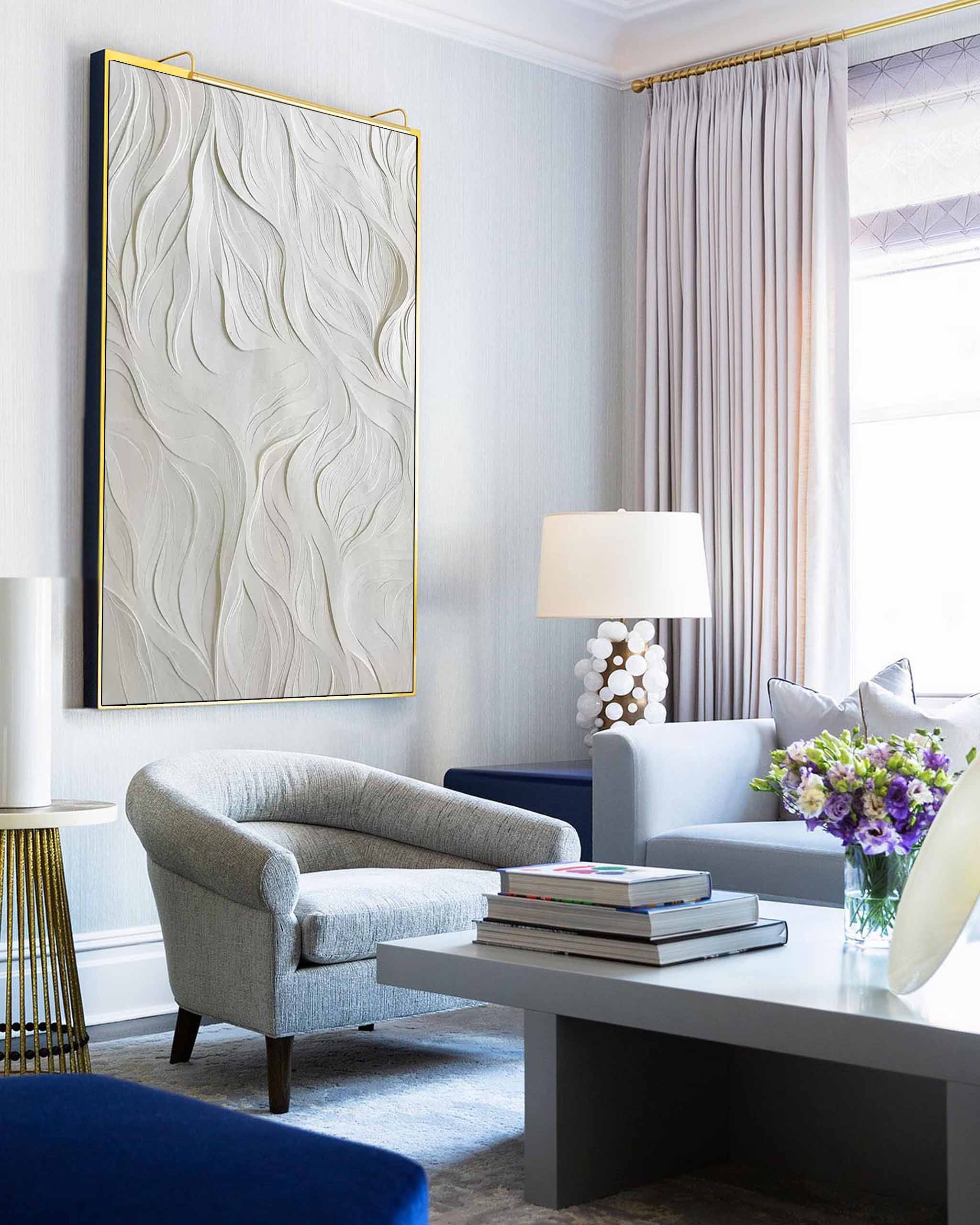 Wall Art Minimalist Elegant Relief Clean