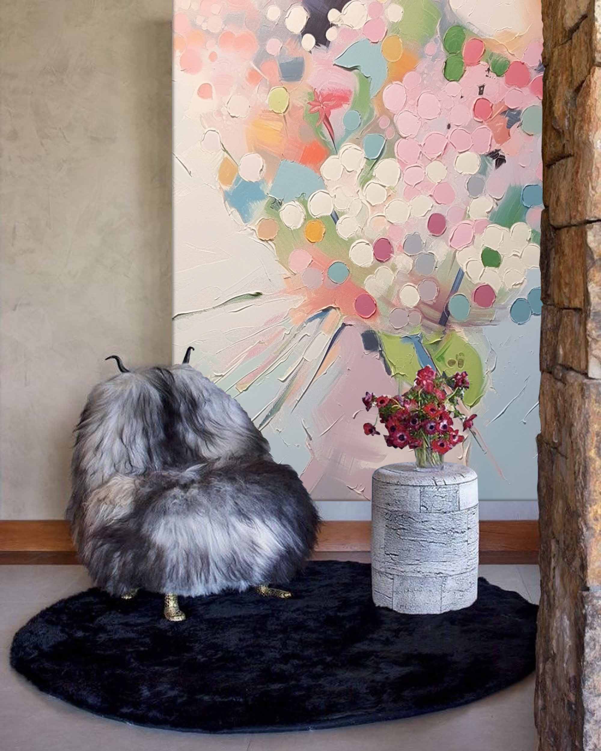 Abstract Canvas Art AB214 - Neutralighting