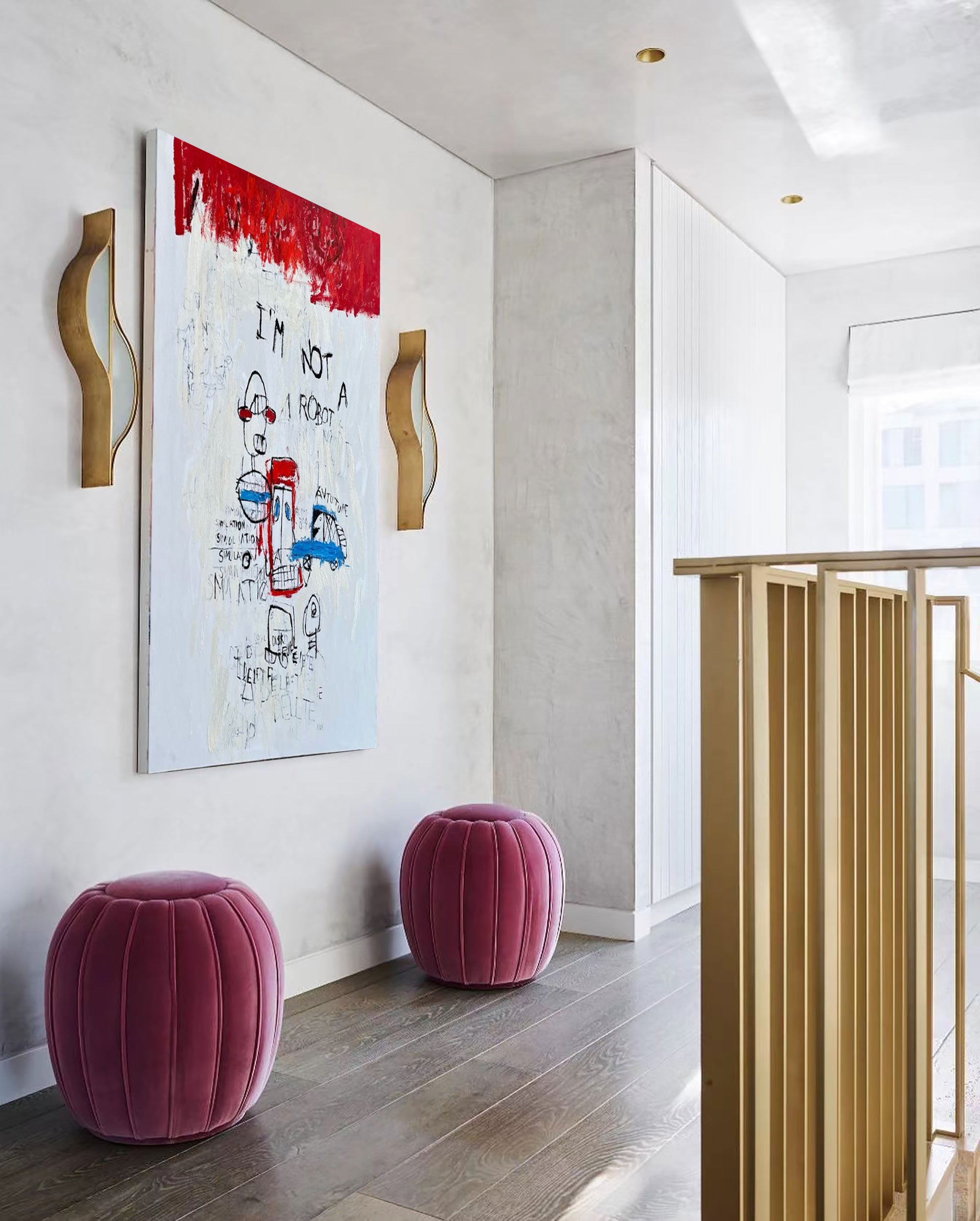 Wall Art Abstract Graffiti Cartoon Modern