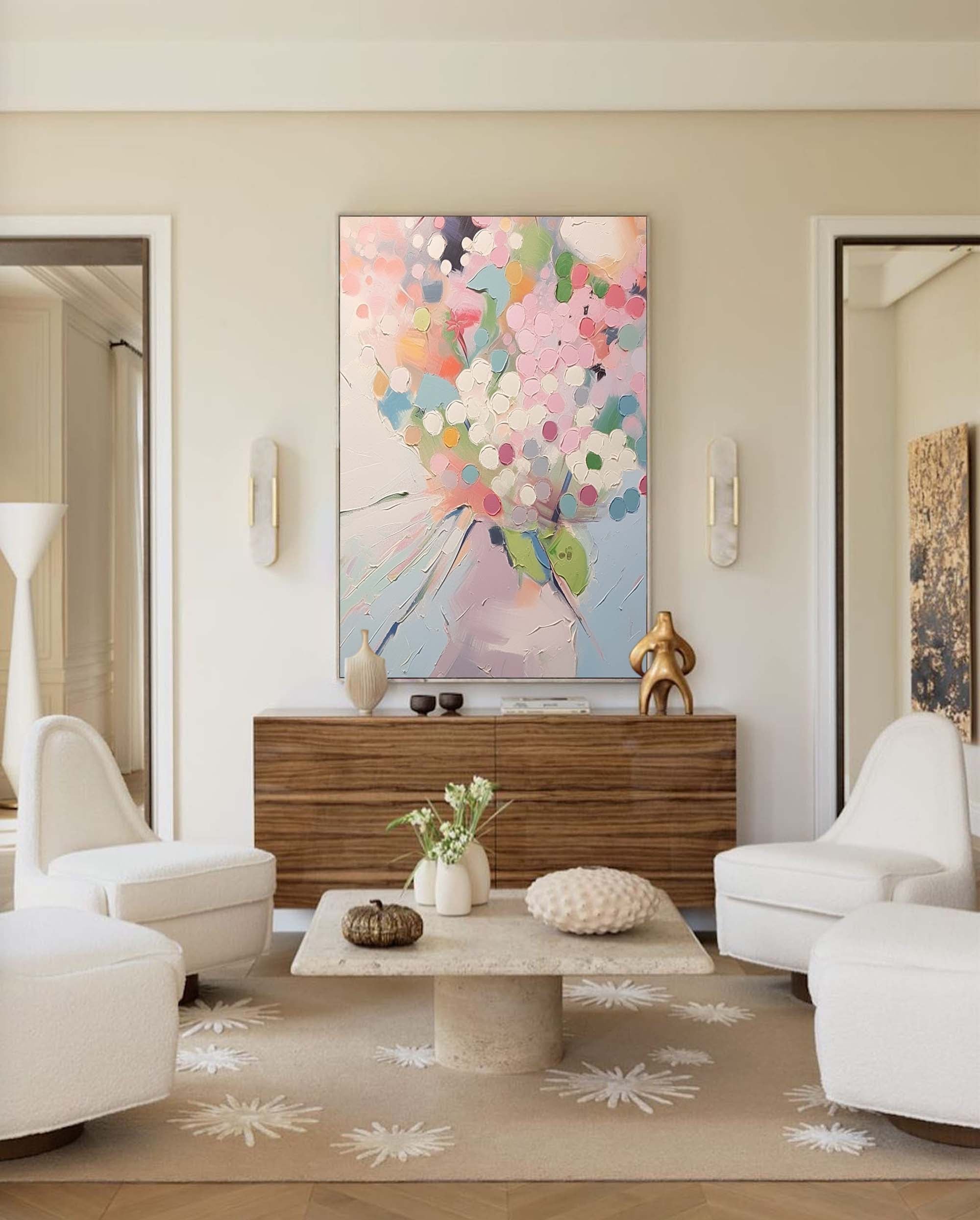 Abstract Canvas Art AB214 - Neutralighting