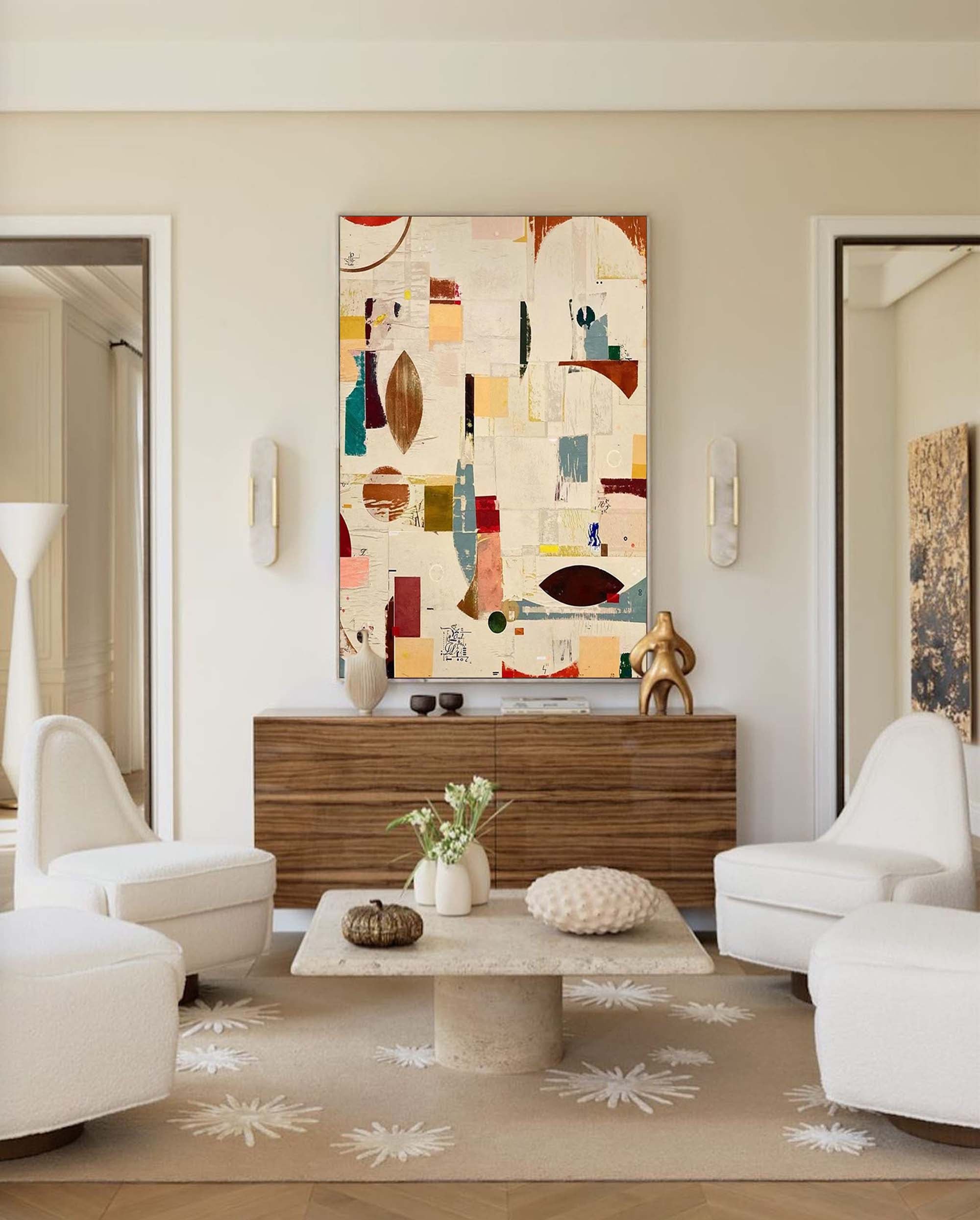 Wall Art Geometric Lyrical Abstract Pattern