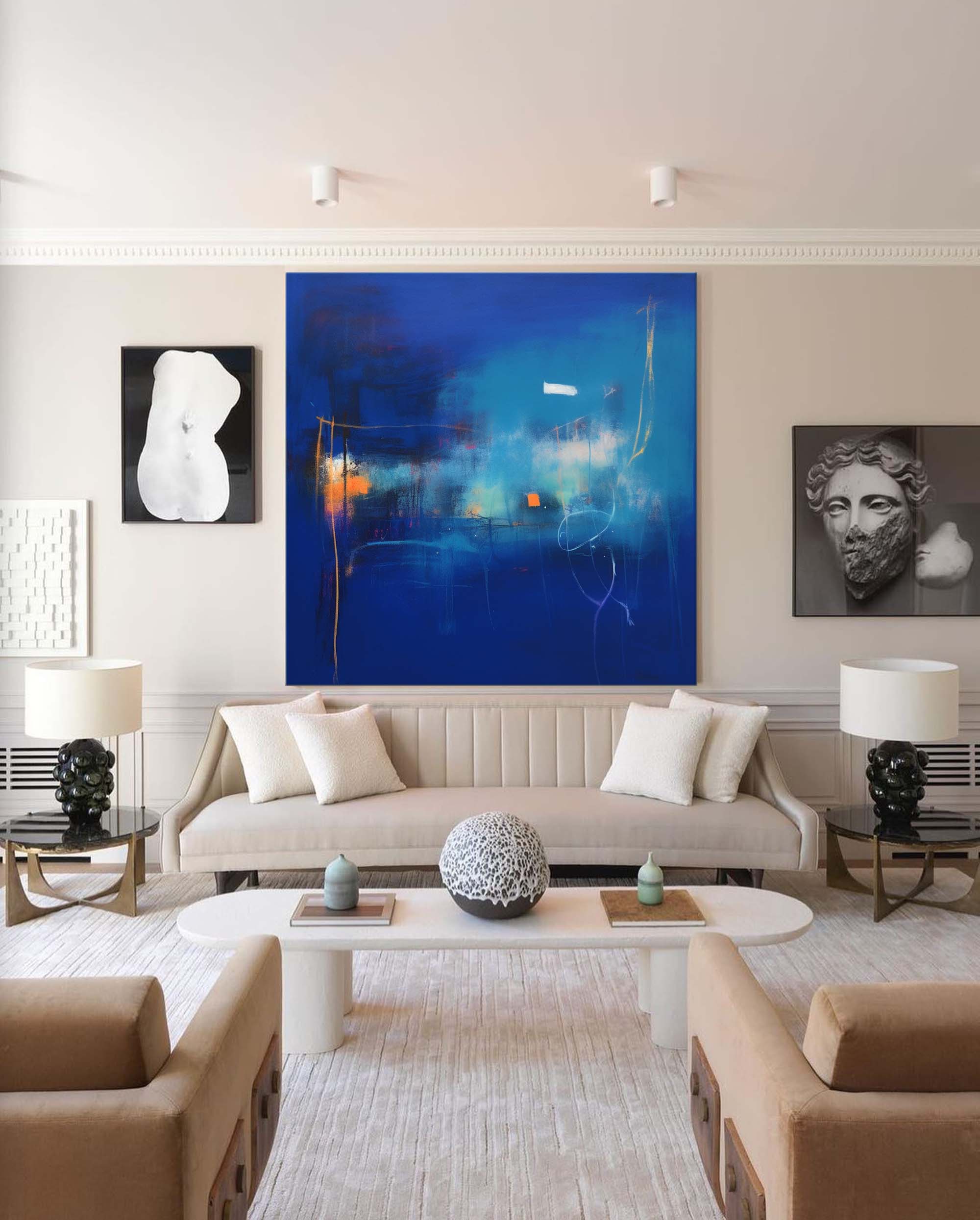 Abstract Canvas Art AB205 - Neutralighting