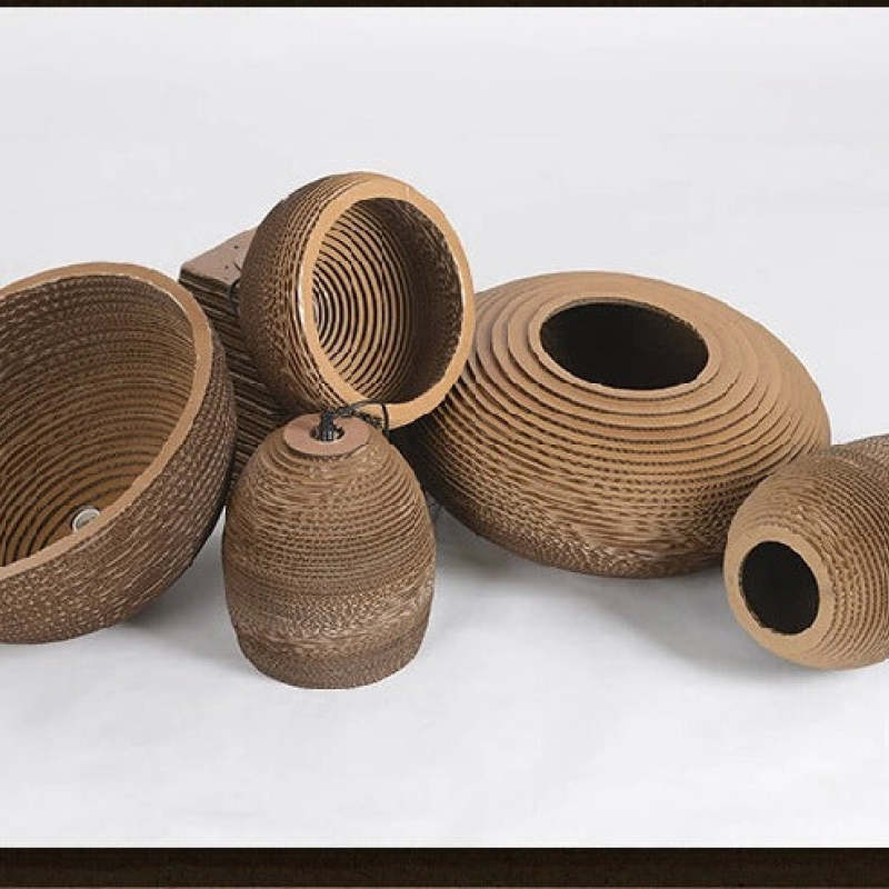Muto Pastoral Silkworm Rustic Paper Pendant Light - Neutralighting
