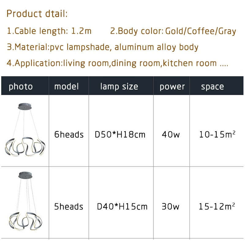 Clyra Modern Irregular Flower Pendant Light, 3 Colors - Neutralighting