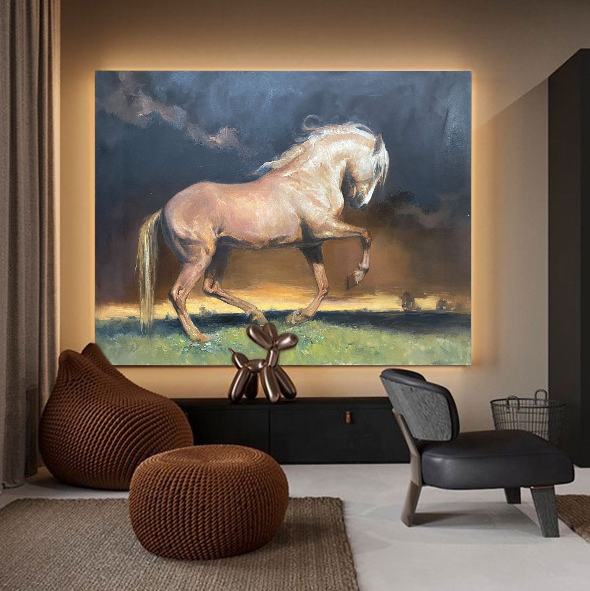Theodore Horse Canvas Wall Art