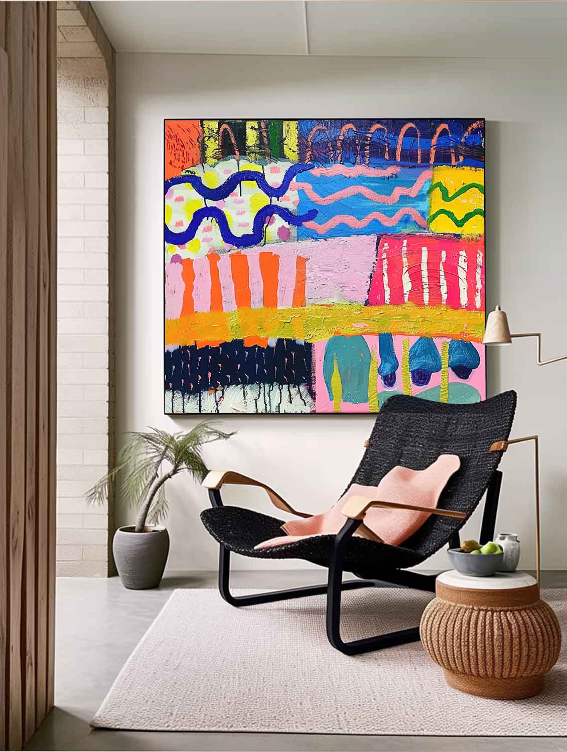 Wall Art Abstract Playful Energetic Modern