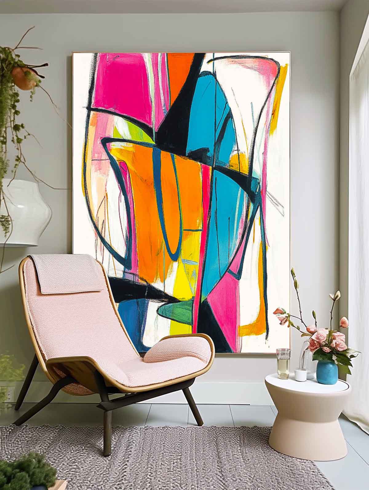 Wall Art Abstract Energetic Playful Modern Artistic