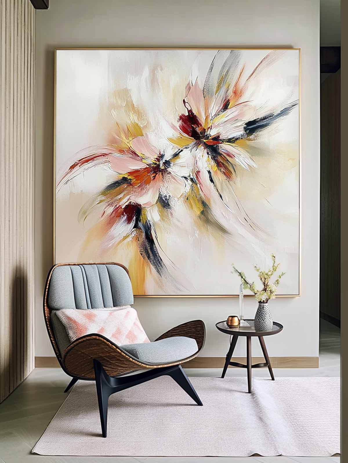 Wall Art Abstract Expressionist Dynamic Burst