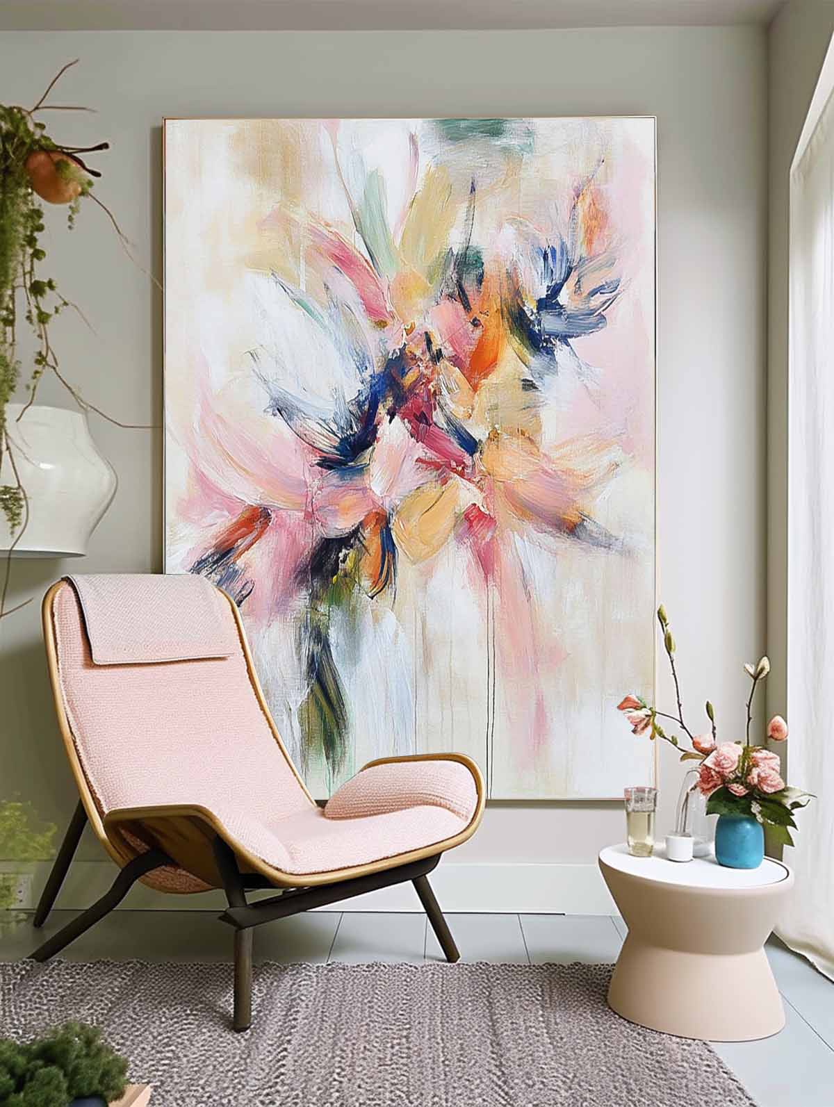 Wall Art Abstract Flowing Dynamic Cluster
