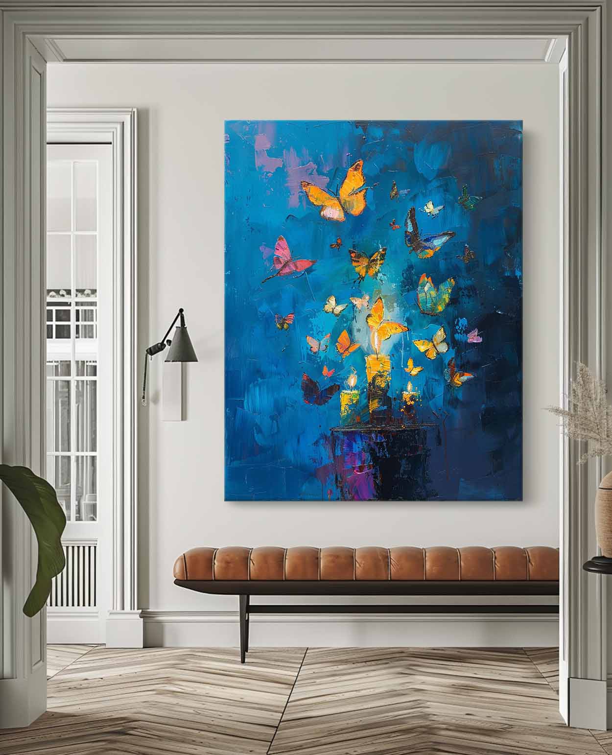 Wall Art Abstract Contemporary Warm Painterly