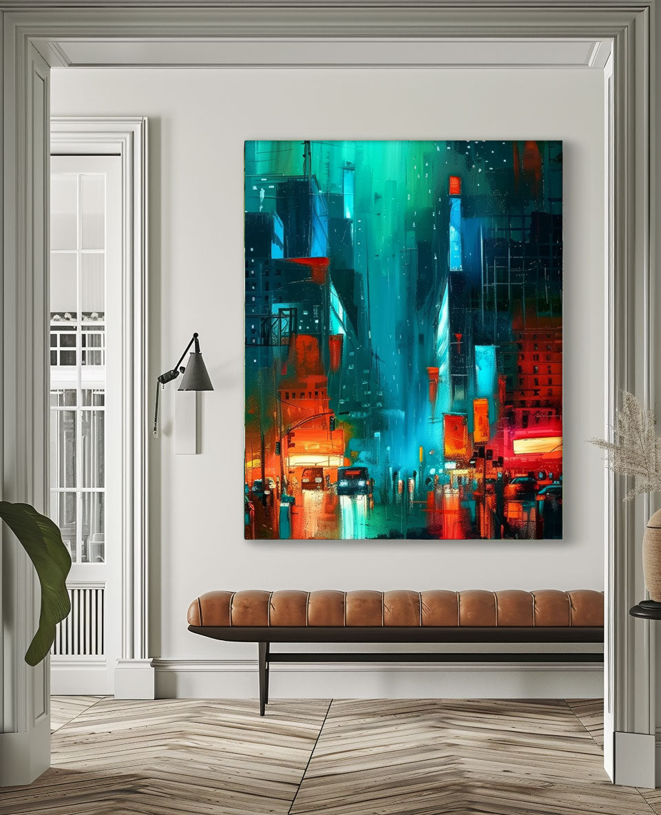 Wall Art Architecture Impasto Moody Energetic