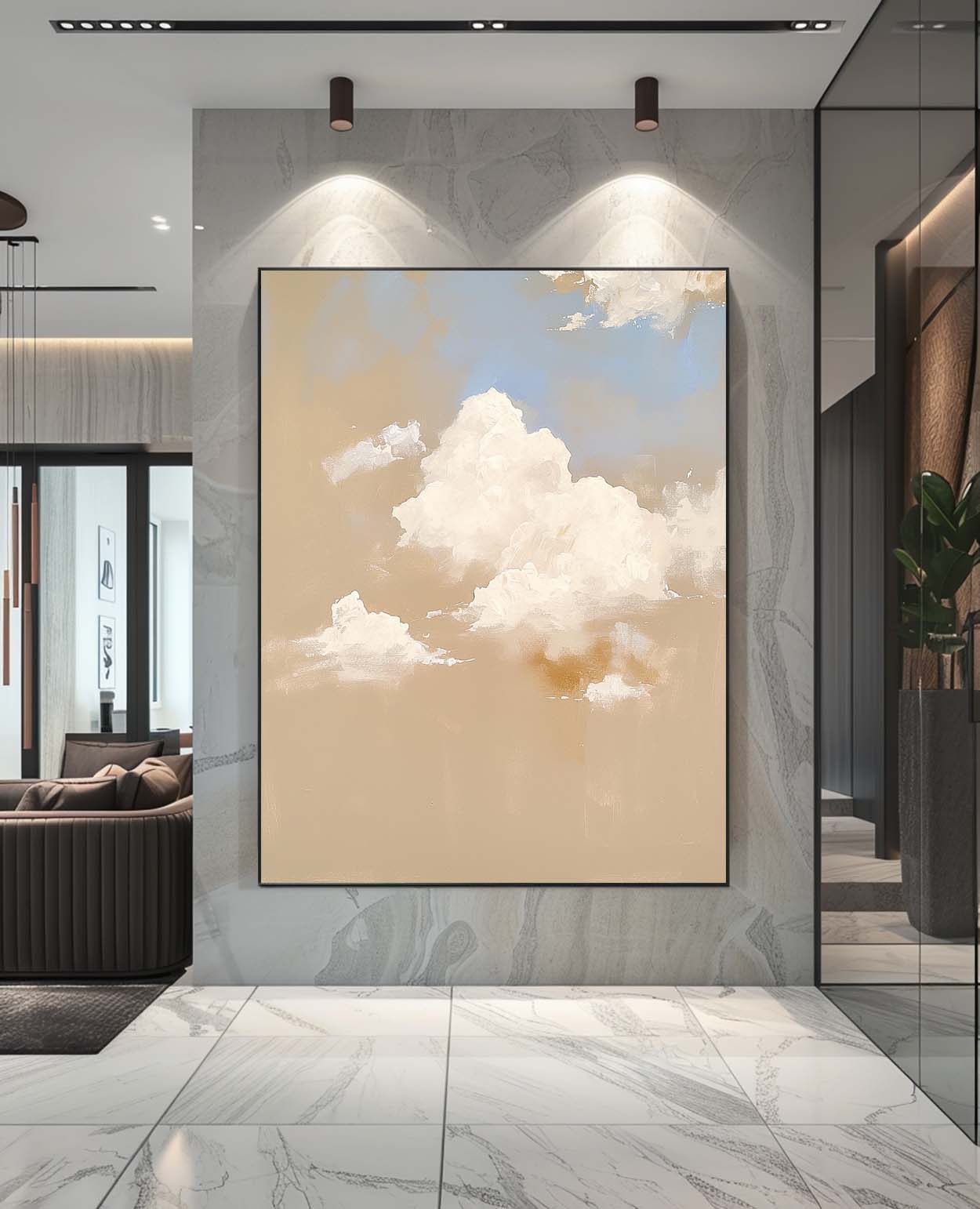 Wall Art Landscape Warm Fluffy Cloud