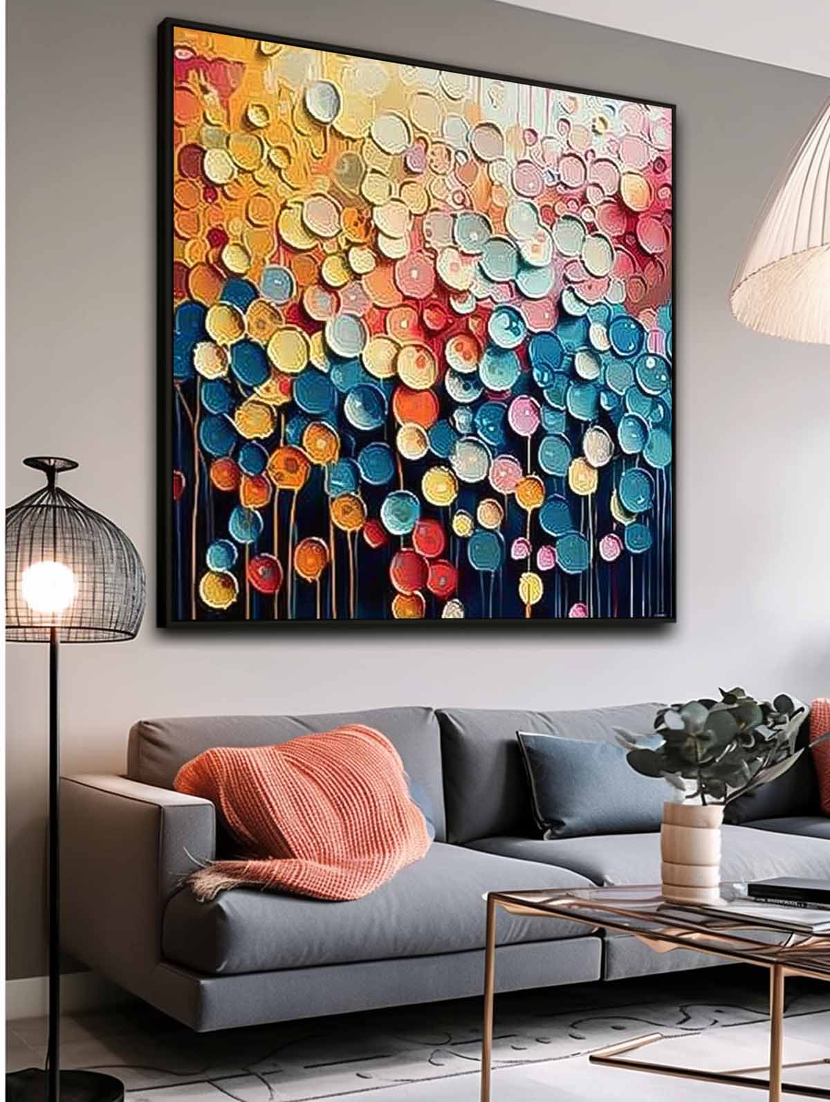 Wall Art Lively Abstract Cheerful Painterly