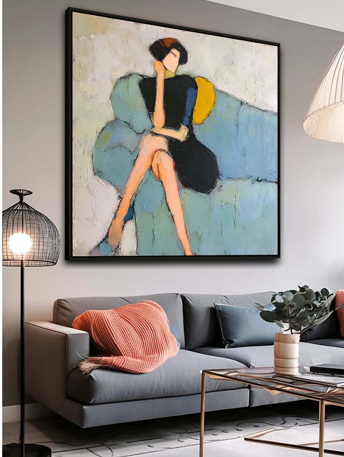Wall Art Contemporary Contemplative Figurative