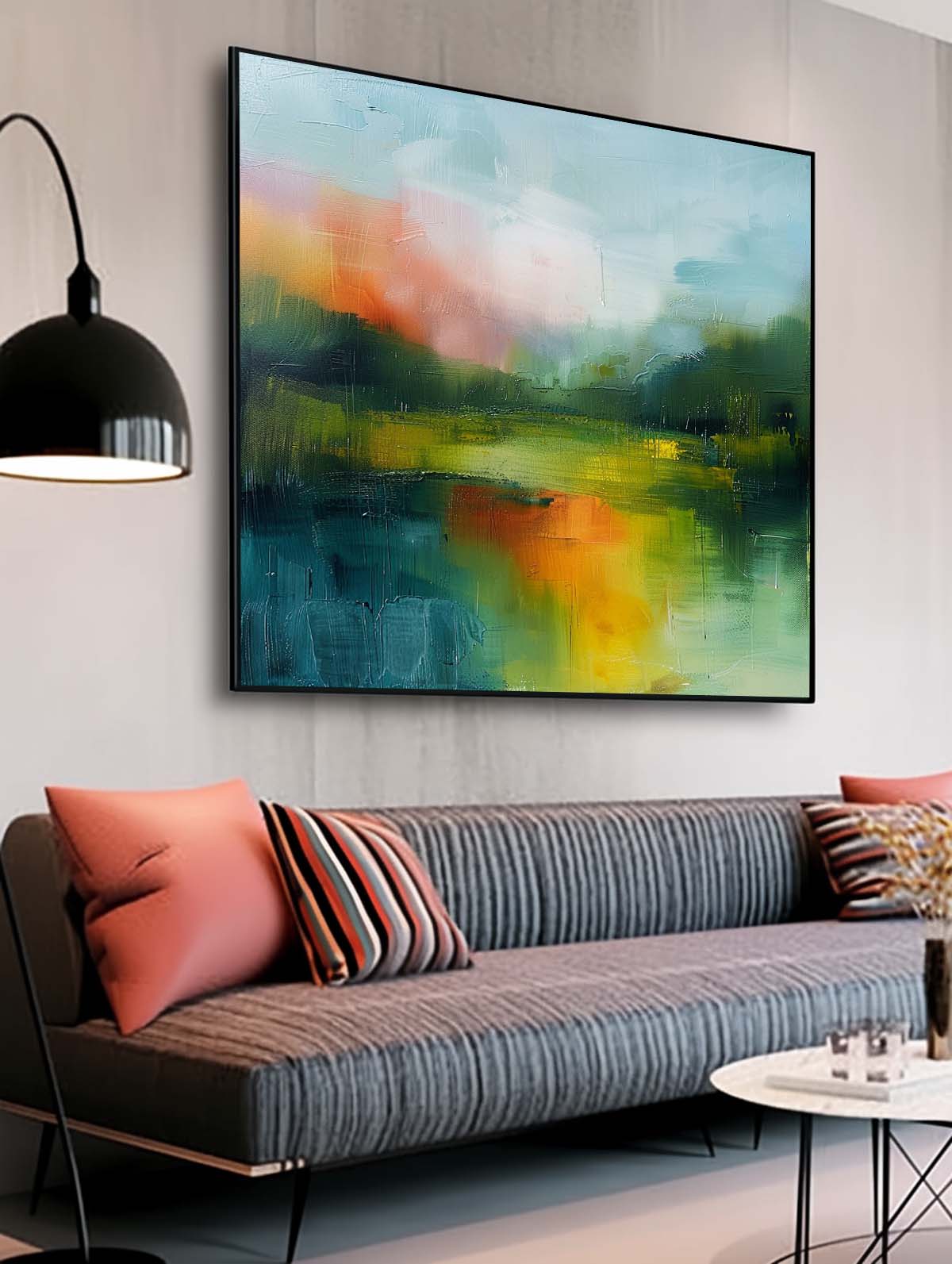 Wall Art Abstract Landscape Contemporary Soft